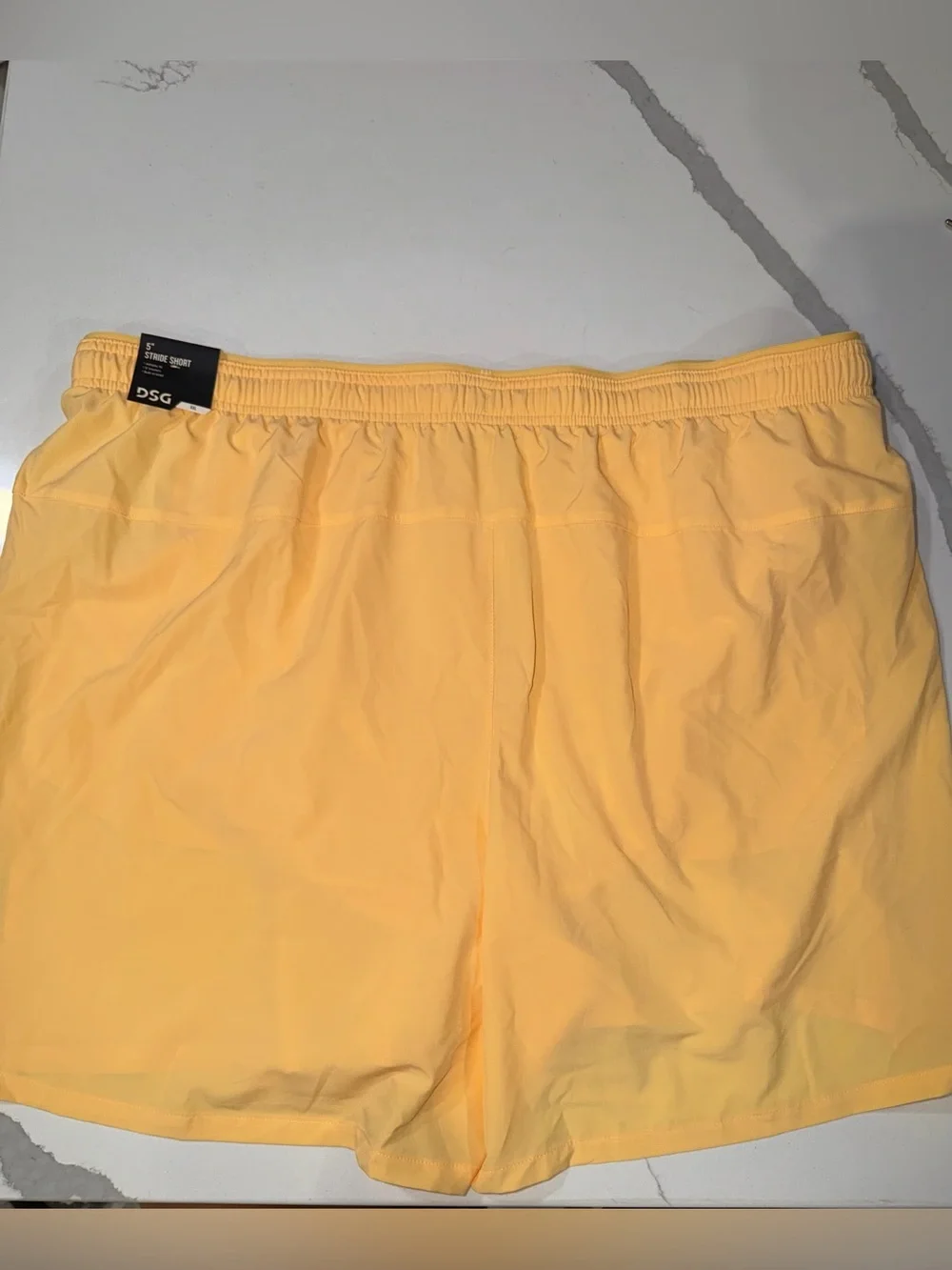 DSG Men’s Light Yellow Athletic Running Shorts xxl